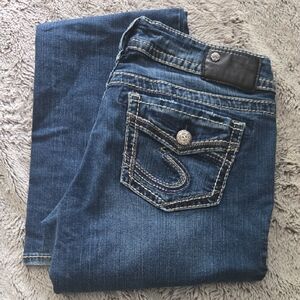Silver Jeans SUKI FLUID Denim Dark Blue